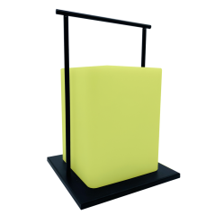 Lampe de table solaire cubique